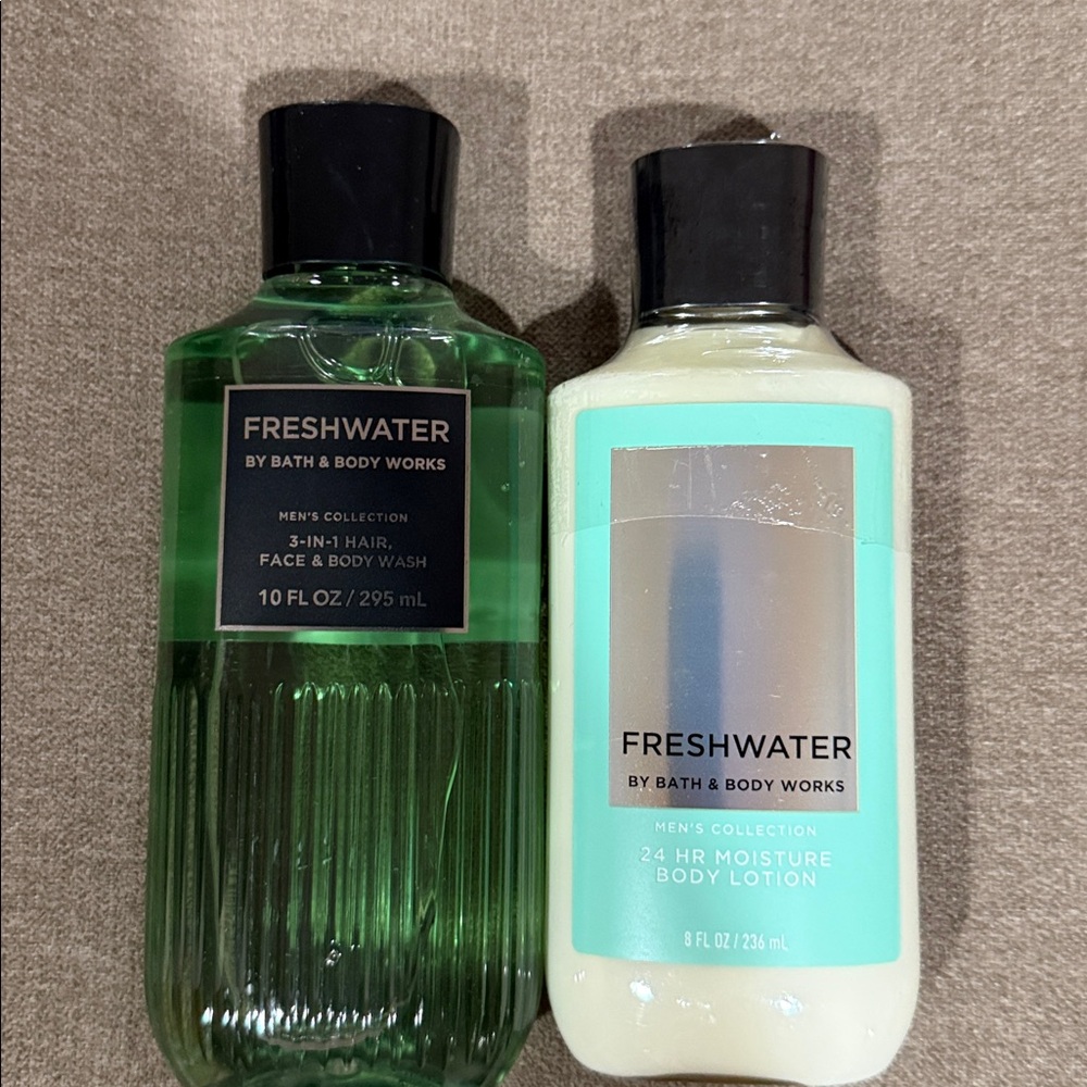 BBW Mens 2pc Freshwater Lotion/Body wash